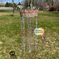 Pretty Pink Princess Crown Suncatcher | Fantasy Window Prism | Handmade Hanging Crystal Decor | Fairycore Sun Catcher